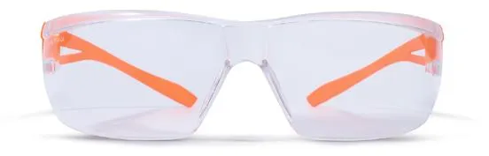 Zekler Gafas de protección transparentes 36 Hi-Vis naranja