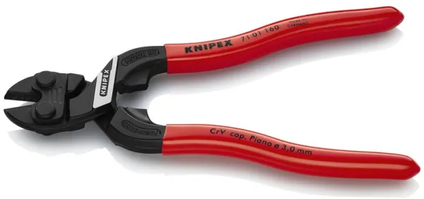 Knipex KNIPEX CoBolt® S Cortador de pernos compacto negro atramentizado, recubierto con plástico 160 mm