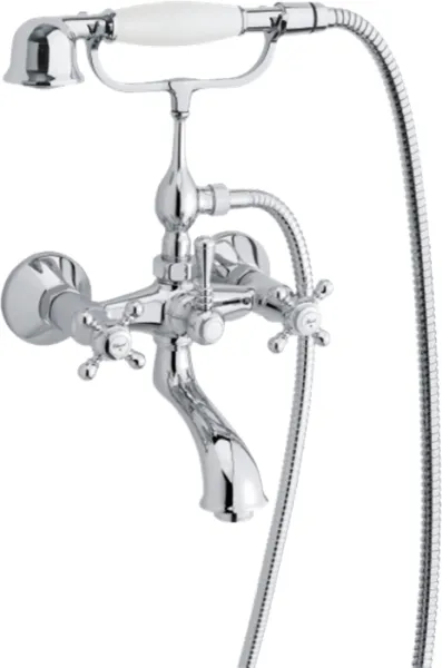 Mezclador de bañera/ducha Damixa Tradition con ducha de mano, cromo