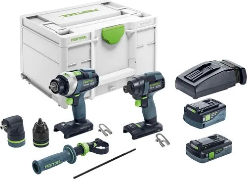 Festool Juego de atornillador y taladro TID 18 5,0/4,0-Set TPC 18/4
