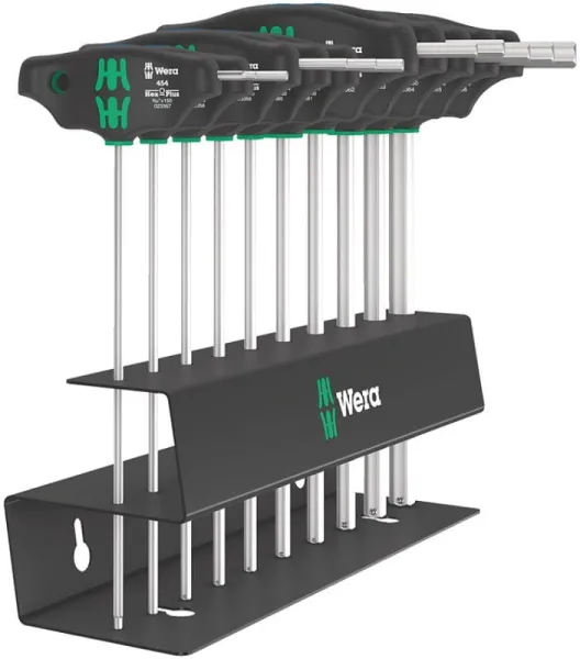 Wera 454/10 HF juego Imperial 2 juego de destornilladores de mango en T Hex-Plus
