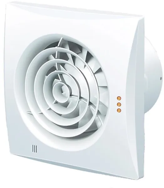 Ventilador Duka Pro 32TH controlado por humedad y temporizador, Ø125 mm, blanco